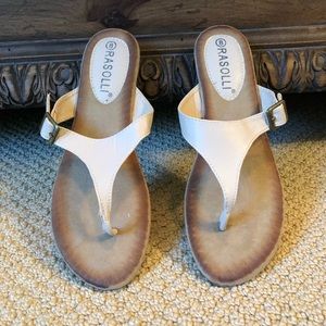 Beige Rasolli flat sandal